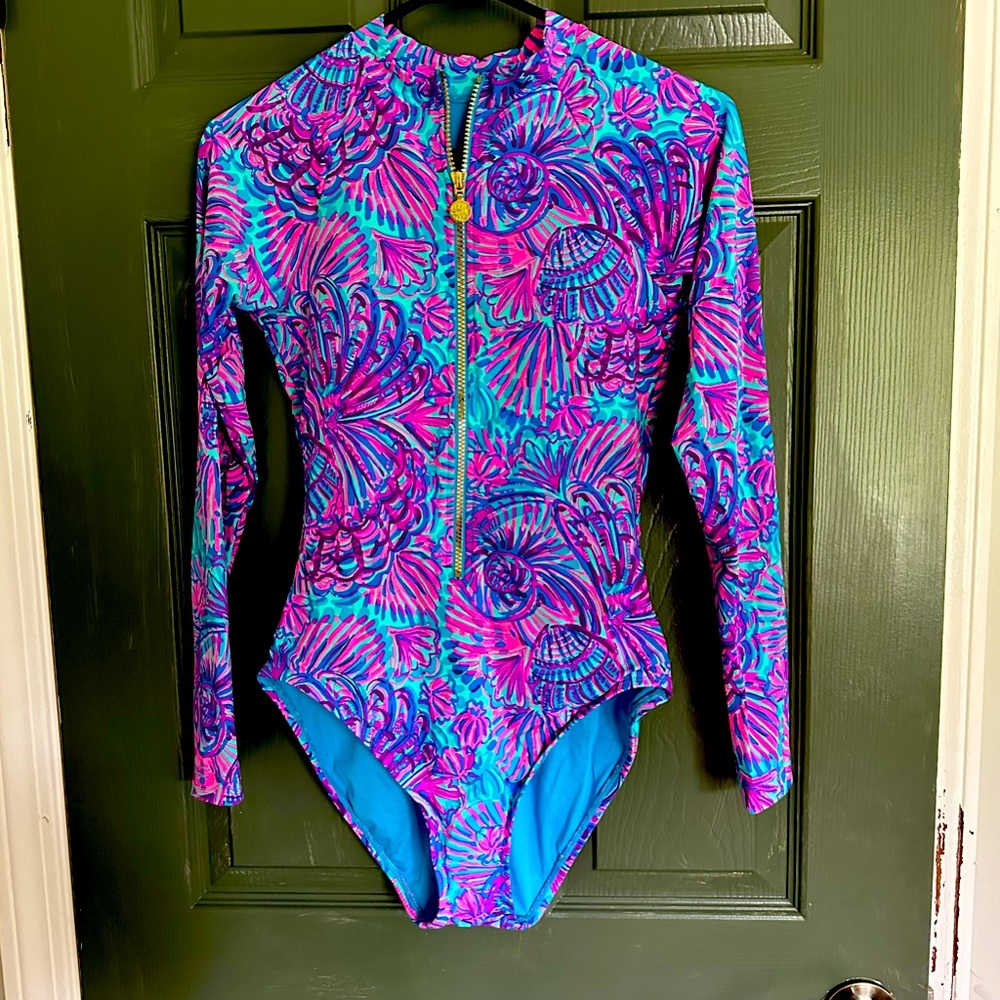 Lilly Pulitzer The Randee one-piece rashguard swim suit